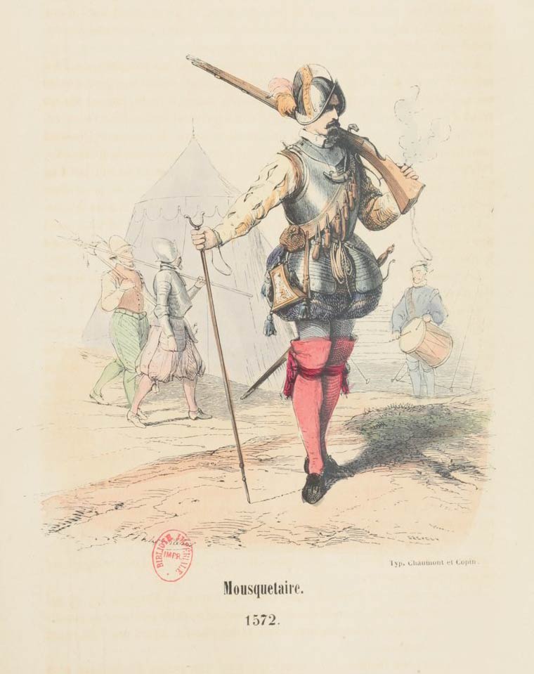 Mousquetaire (1572) / Histoire de l'armée et de tous les régiments | Pascal Adrien | 1860