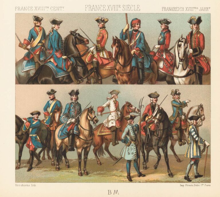 Costumes militaires français (XVIIIe)